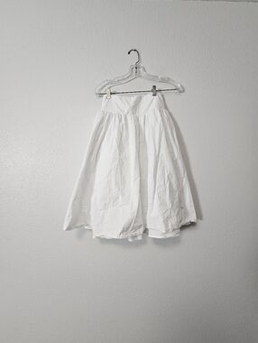Above Knee Womens CIDER White Women's Full Circle Skirt SZ S
